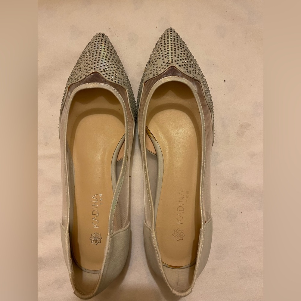 2/$50 final sale Elegant Silver Studded Heels